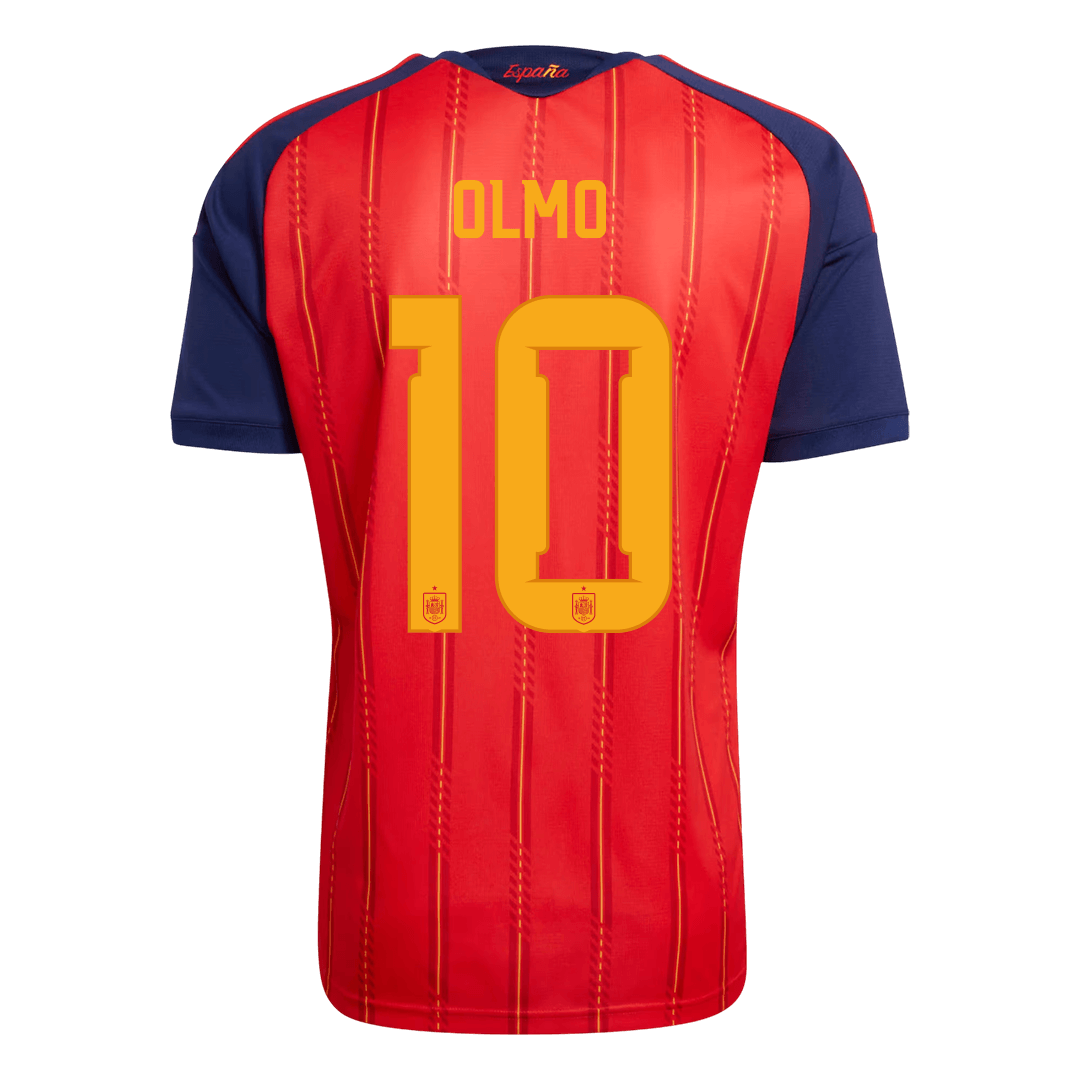 Španělsko domácí fotbalový dres MS 2026 OLMO #10