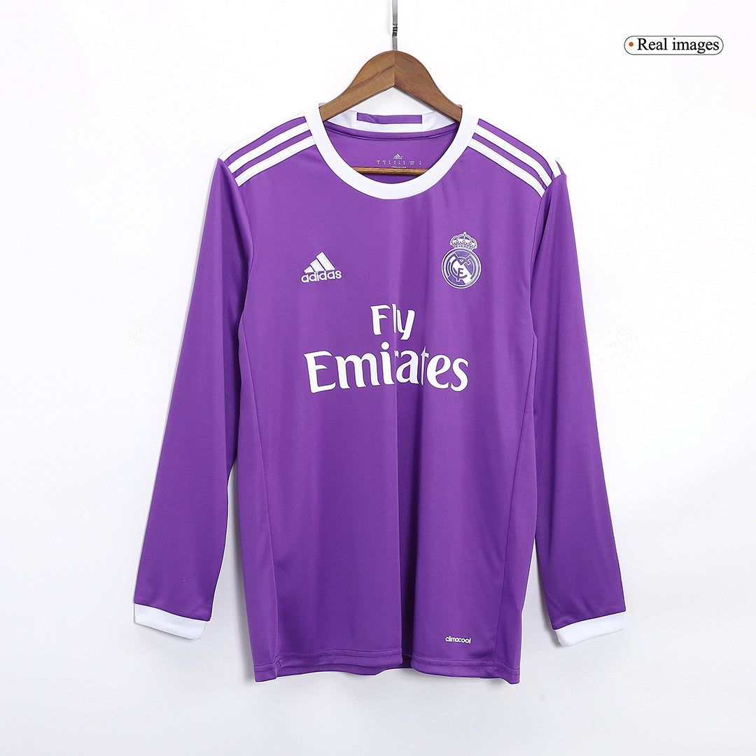 Venkovní Retro Dres Real Madrid 2016/17 Retro Long Sleeve BENZEMA #9