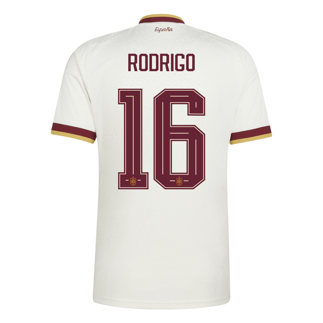 Španělsko venkovní fotbalový dres MS 2026 RODRIGO #16