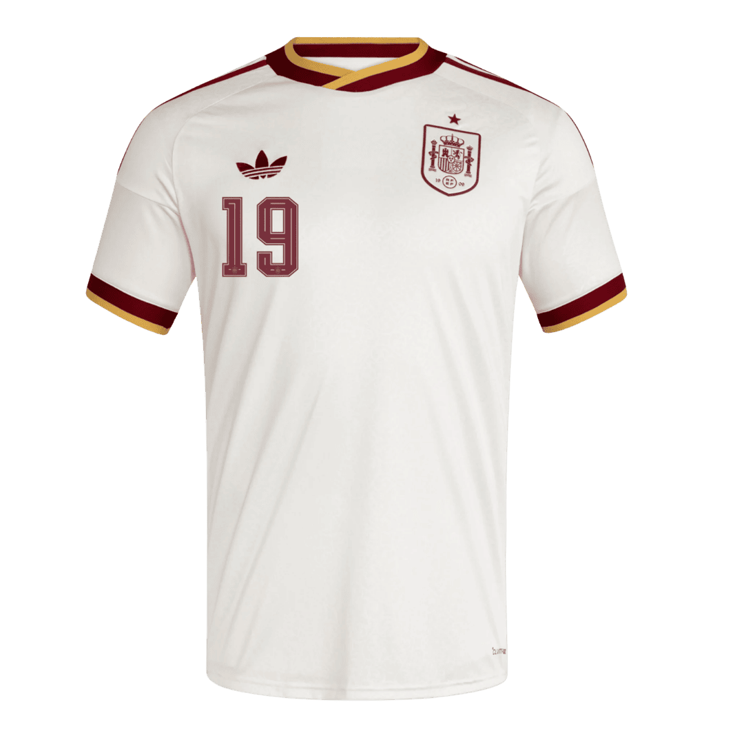 Španělsko venkovní fotbalový dres MS 2026 LAMINE YAMAL #19