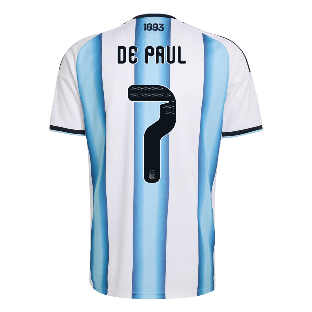Argentina domácí fotbalový dres MS 2026 DE PAUL #7