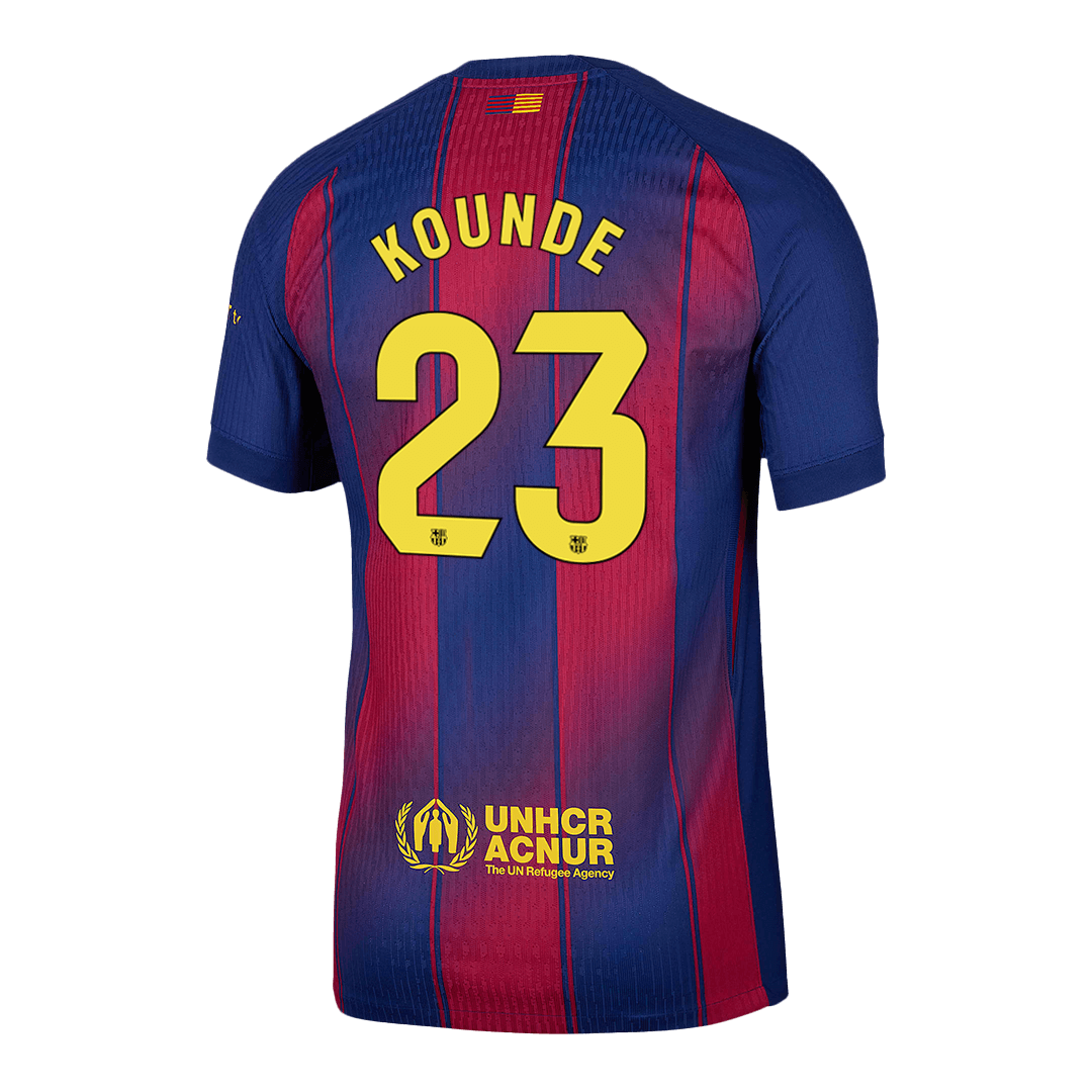 Barcelona domácí fotbalový dres 2025/26 hráčská verze KOUNDE #23