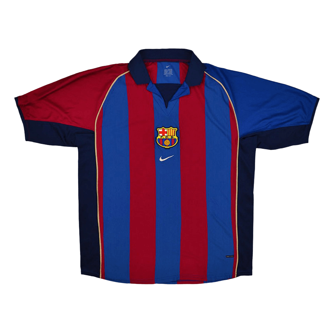 Domácí Retro Dres Barcelona 2001/02 RIVALDO #10