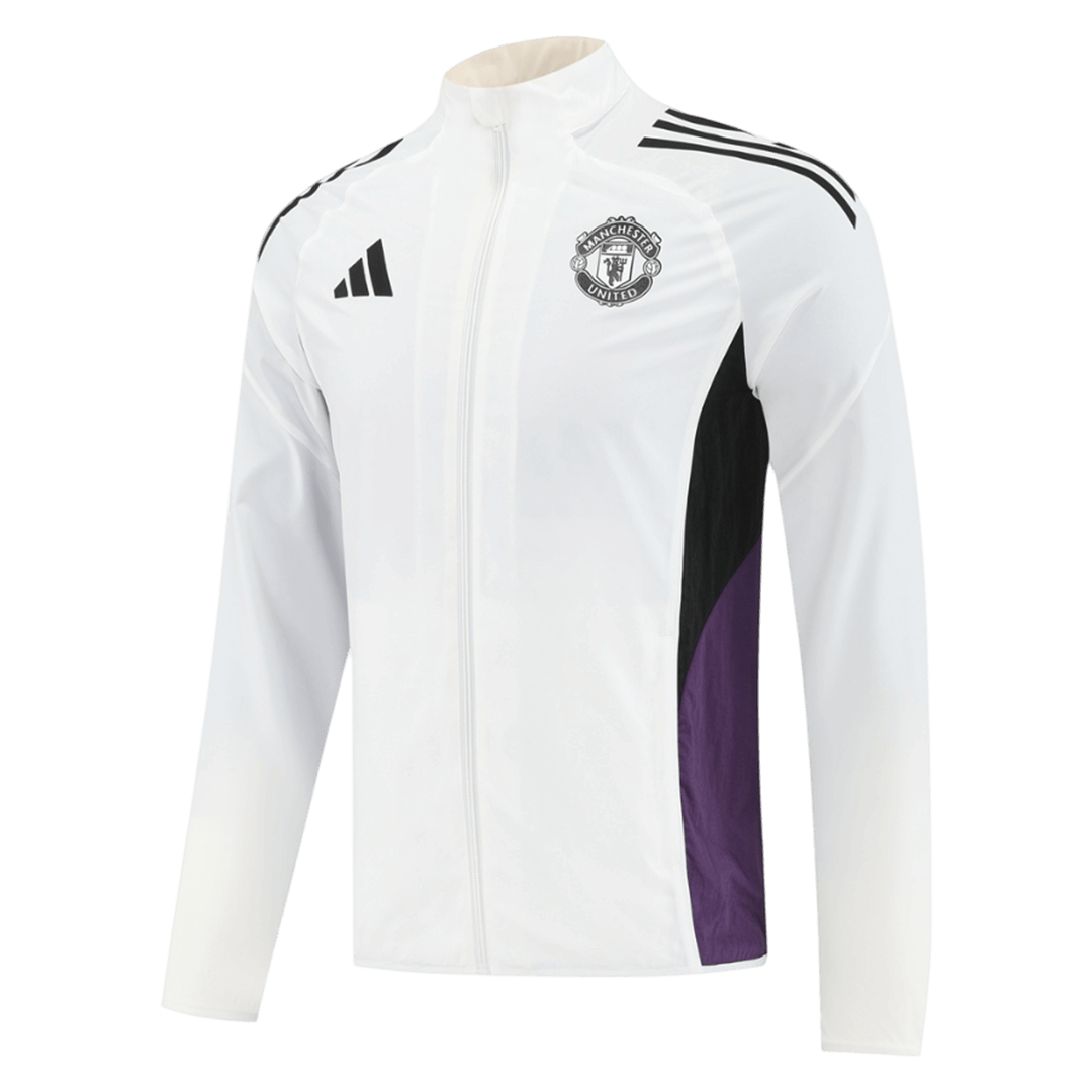 Manchester United větrovka 2025/26 bílá