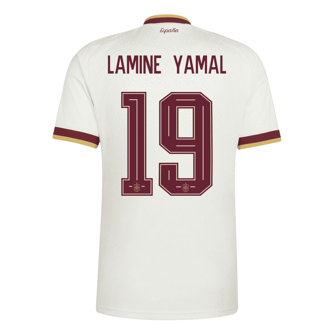 Španělsko venkovní fotbalový dres MS 2026 LAMINE YAMAL #19