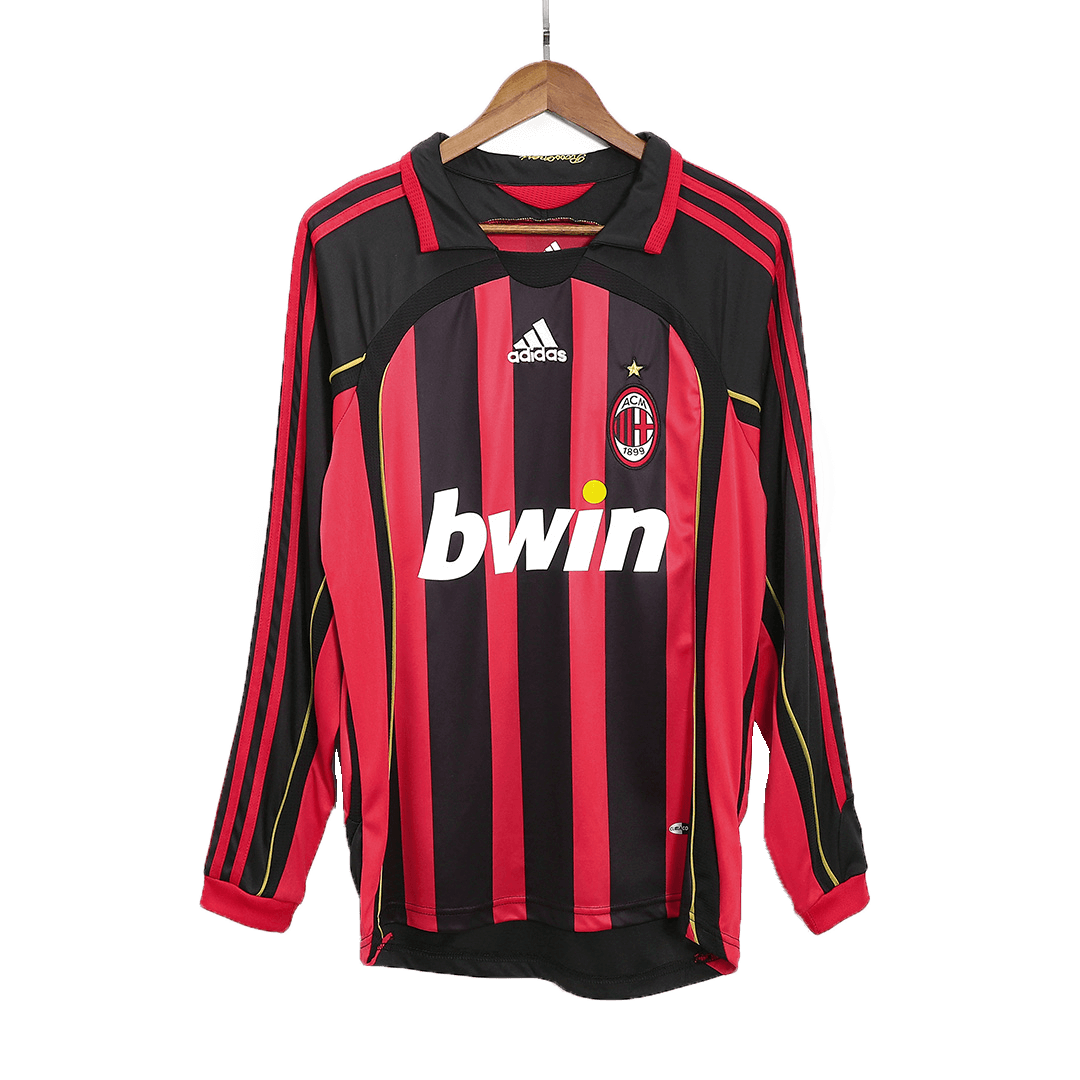 AC Milán domácí retro dres 2006/07 dlouhý rukáv RONALDO #99