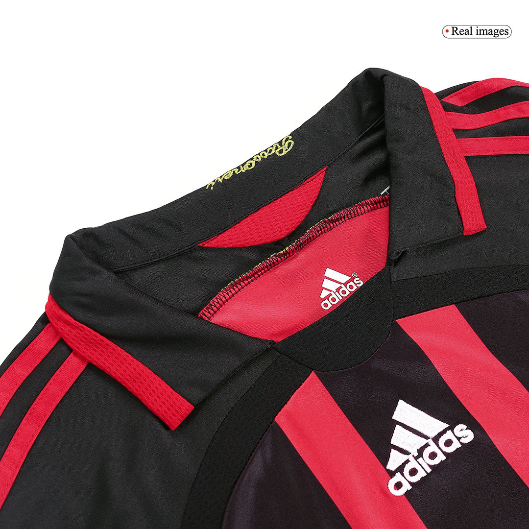 AC Milán domácí retro dres 2006/07 dlouhý rukáv MALDINI #3