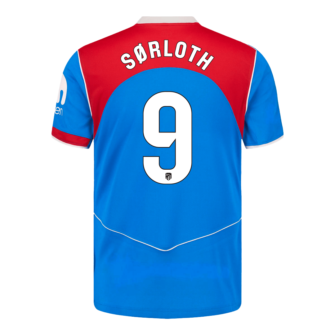 Atletico Madrid třetí fotbalový dres 2025/26 SØRLOTH #9