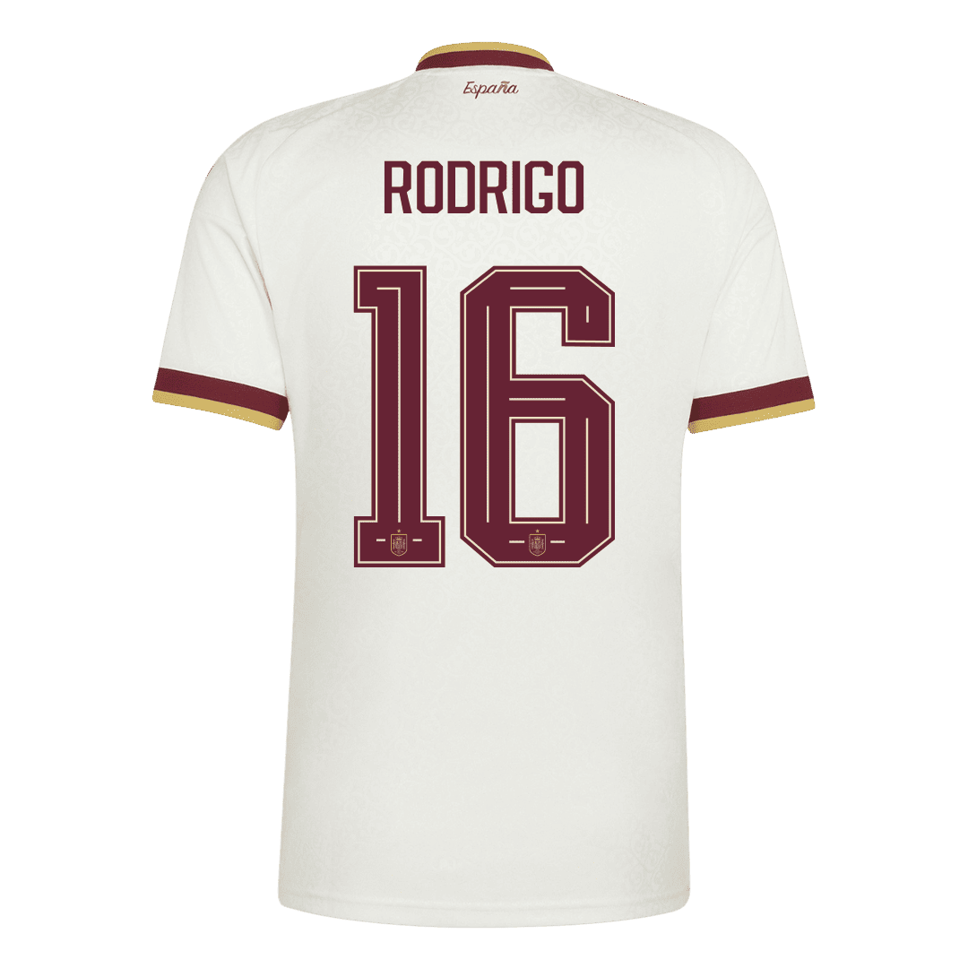 Španělsko venkovní fotbalový dres MS 2026 RODRIGO #16