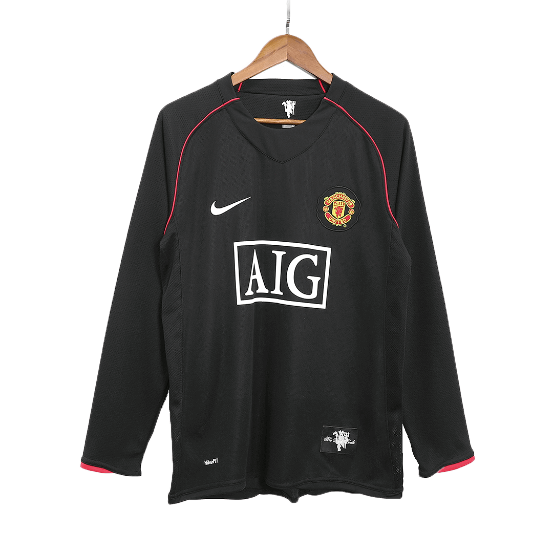 Venkovní Retro Dres Manchester United 2007/08 Long Sleeve RONALDO #7