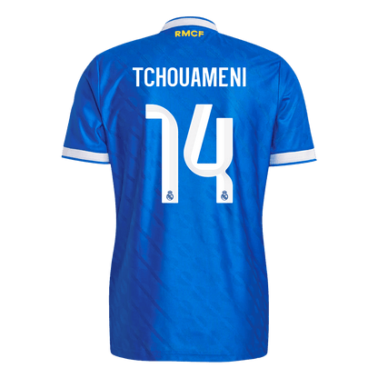 Real Madrid třetí fotbalový dres 2025/26 hráčská verze TCHOUAMENI #14