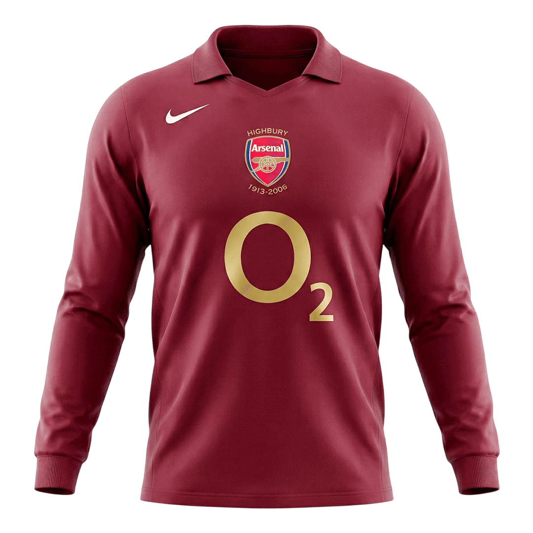 Arsenal domácí retro dres 2005/06 dlouhý rukáv