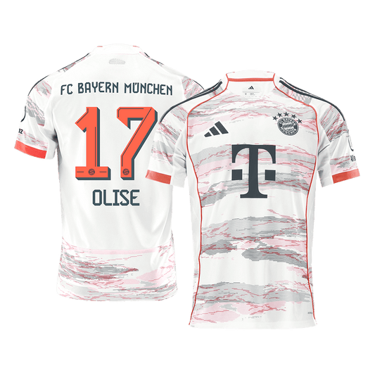 Bayern Mnichov venkovní fotbalový dres 2025/26 OLISE #17