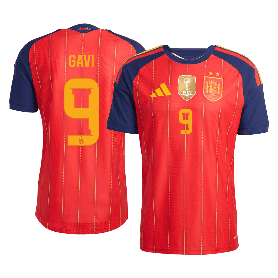 Španělsko domácí dres MS 2026 hráčská verze GAVI #9