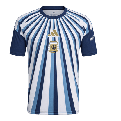 Argentina předzápasový fotbalový dres MS 2026 - námořnická modrá