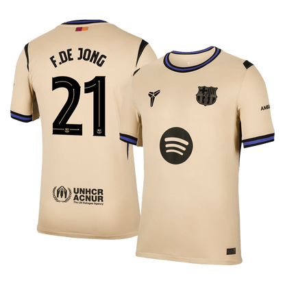 Venkovní Fotbalový Dres Barcelona 25/26 F.DE JONG #21 UCL