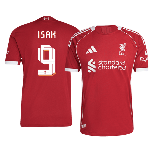 Liverpool domácí dres 2025/26 hráčská verze ISAK #9 UCL
