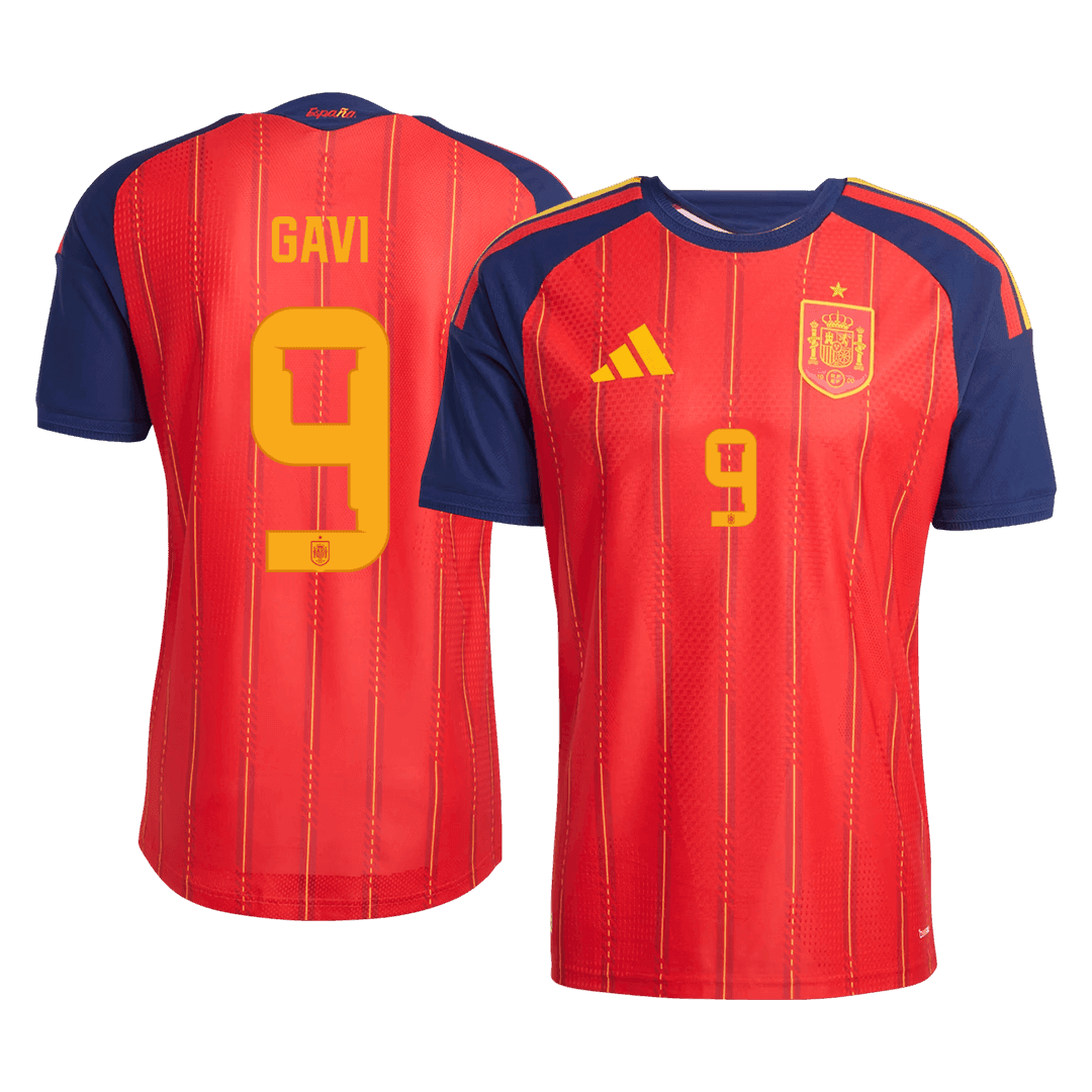 Španělsko domácí dres MS 2026 hráčská verze GAVI	 #9