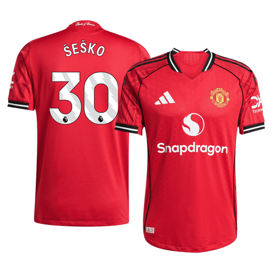 Manchester United domácí dres 2025/26 hráčská verze ŠEŠKO #30