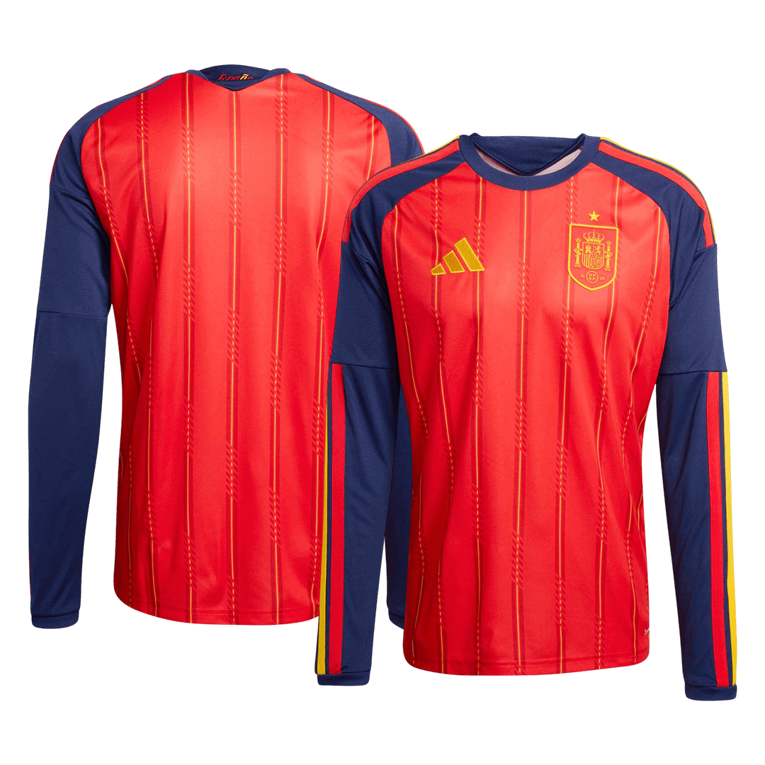 Španělsko domácí fotbalový dres MS 2026 dlouhý rukáv