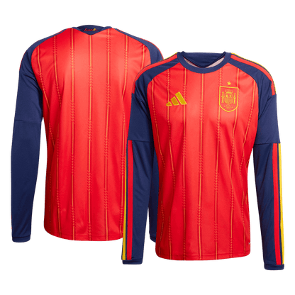 Španělsko domácí fotbalový dres MS 2026 dlouhý rukáv