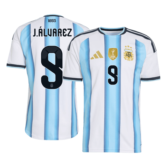 Argentina Domácí fotbalový dres MS 2026 hráčská verze J.ÁLVAREZ #9