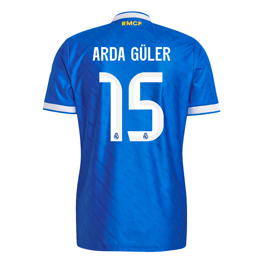Real Madrid třetí fotbalový dres 2025/26 hráčská verze ARDA GÜLER #15