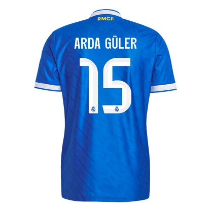 Real Madrid třetí fotbalový dres 2025/26 hráčská verze ARDA GÜLER #15