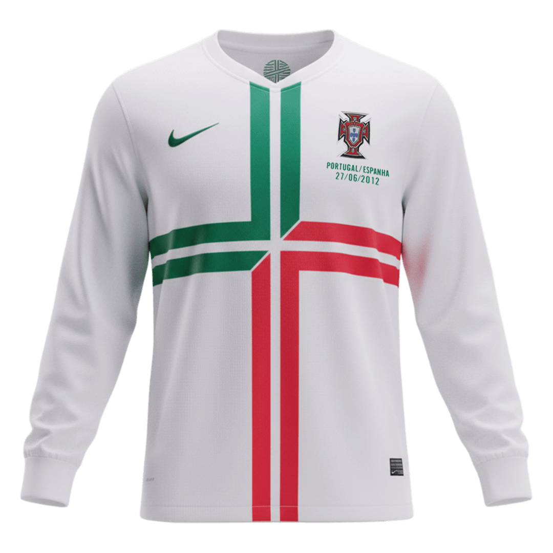 Portugalsko venkovní retro dres 2012 dlouhý rukáv