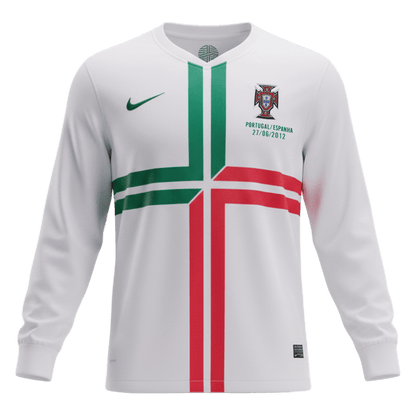 Portugalsko venkovní retro dres 2012 dlouhý rukáv