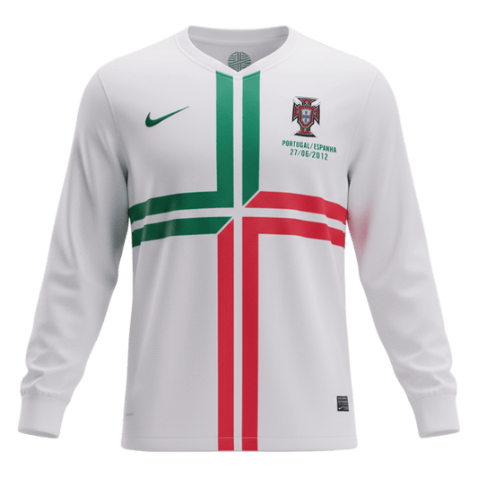 Portugalsko venkovní retro dres 2012 dlouhý rukáv