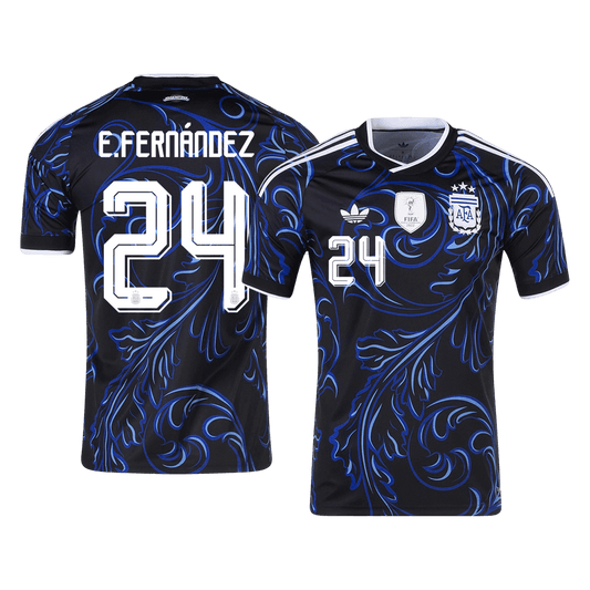 Argentina venkovní fotbalový dres MS 2026 E. FERNÁNDEZ #24