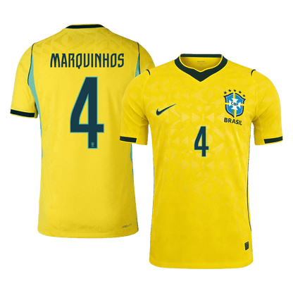 Brazílie domácí dres MS 2026 hráčská verze MARQUINHOS #4