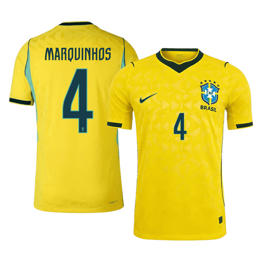 Brazílie domácí dres MS 2026 hráčská verze MARQUINHOS #4