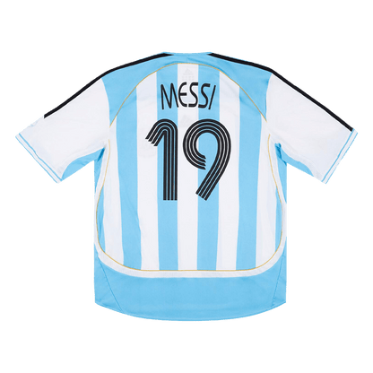 Domácí Retro Dres Argentina 2006 MESSI #19