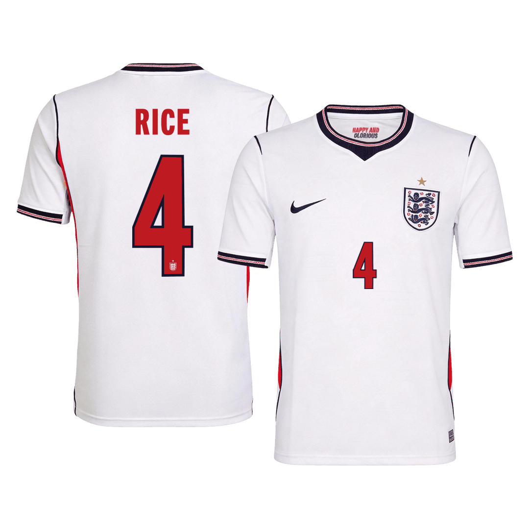 Anglie domácí fotbalový dres MS 2026 RICE #4