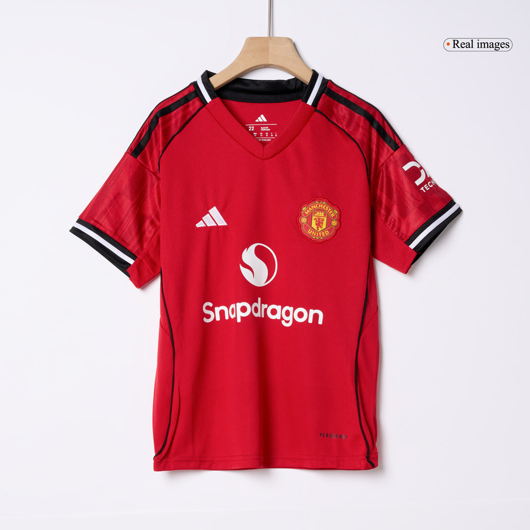 Manchester United dětská domácí kompletní sada 2025/26
