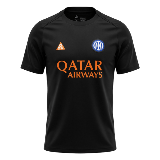 Inter Milán předzápasový fotbalový dres 2025/26 - černá