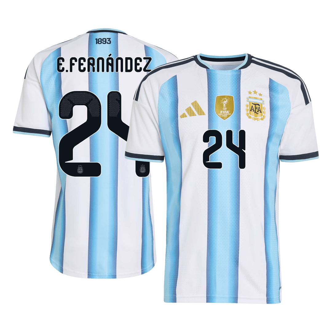 Argentina domácí dres MS 2026 hráčská verze E. FERNÁNDEZ #24
