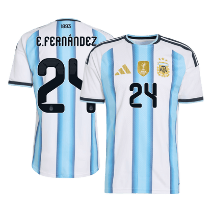 Argentina domácí dres MS 2026 hráčská verze E. FERNÁNDEZ #24