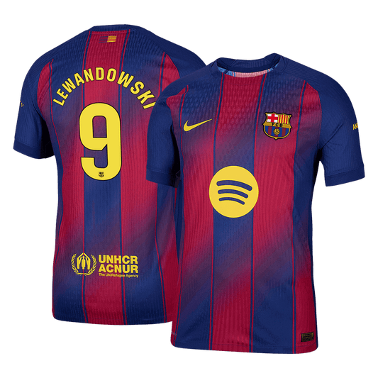 Domácí Fotbalový Dres Barcelona 25/26 Authentic LEWANDOWSKI #9