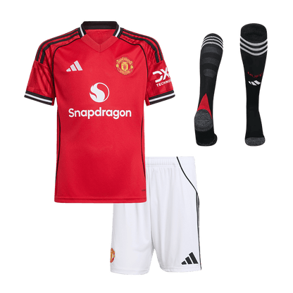 Manchester United dětská domácí kompletní sada 2025/26