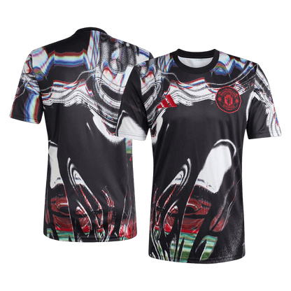 Manchester United předzápasový fotbalový dres 2025/26 - černá