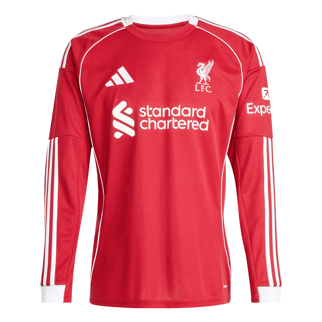 Liverpool domácí fotbalový dres 2025/26 dlouhý rukáv