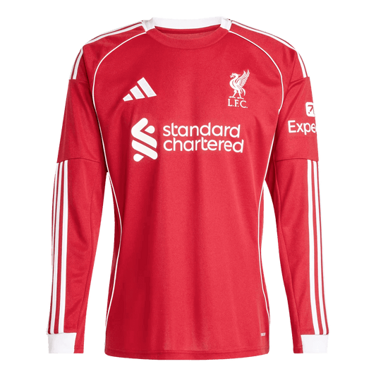 Liverpool domácí fotbalový dres 2025/26 dlouhý rukáv