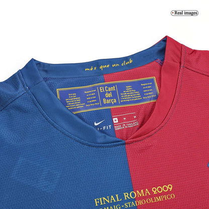 Domácí Retro Dres Barcelona 2008/09 Long Sleeve MESSI #10 - UCL Final