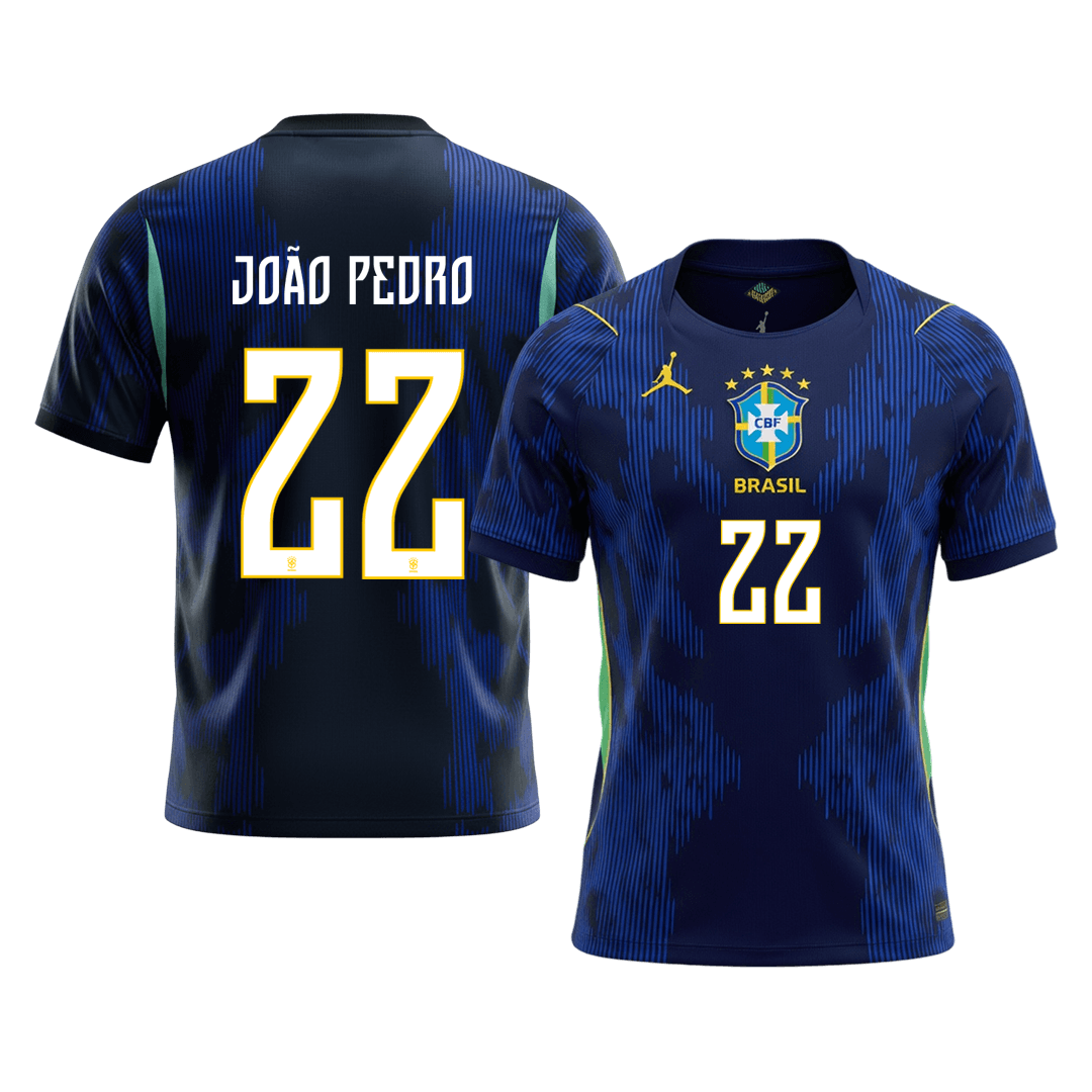Brazílie venkovní fotbalový dres MS 2026 JOÃO PEDRO #22