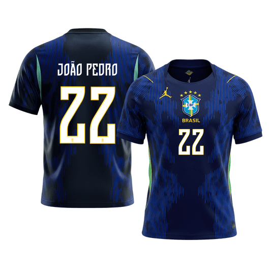 Brazílie venkovní fotbalový dres MS 2026 JOÃO PEDRO #22