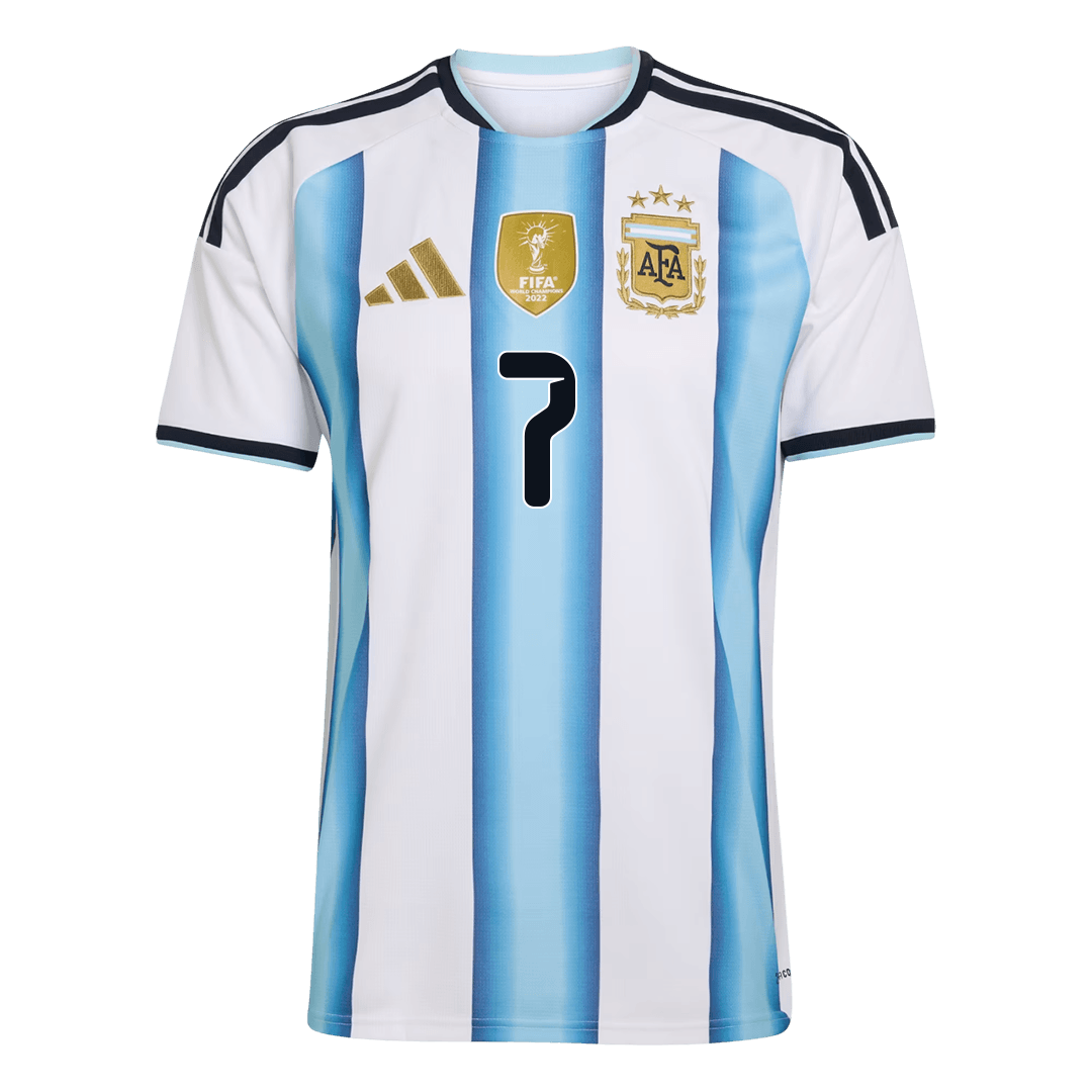 Argentina domácí fotbalový dres MS 2026 DE PAUL #7