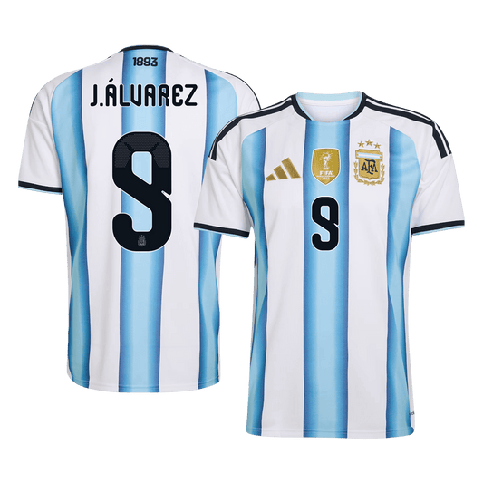 Argentina Domácí fotbalový dres MS 2026 J.ÁLVAREZ #9